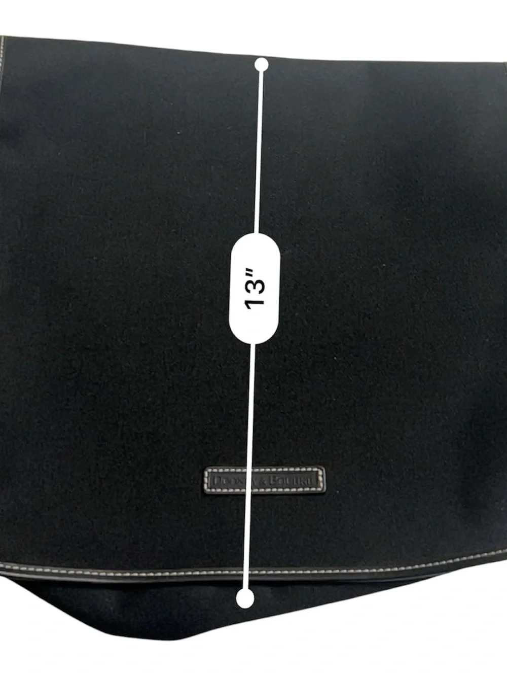 Dooney and Bourke Cabriolet Unisex Black Messenger Bag Large with dust bag